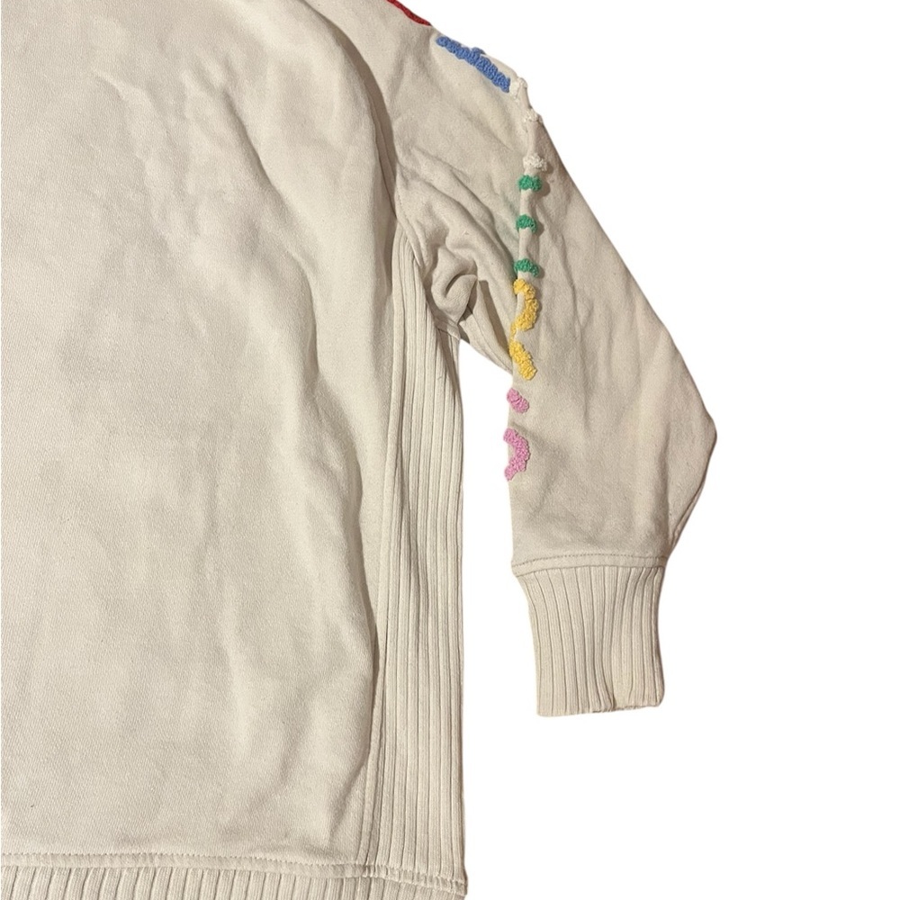 Aerie Down To Earth Embroidered Cheers Rainbow Sweatshirt - Picture 5 of 8